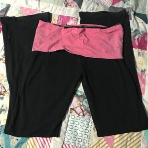 PINK Black Yoga Pants